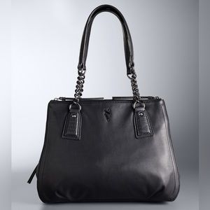 Simply Vera Vera Wang Bedford Satchel Bag Black